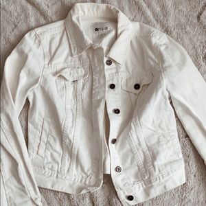 white denim jacket